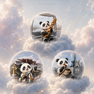 Giant pandas take you to check in at cities across China
